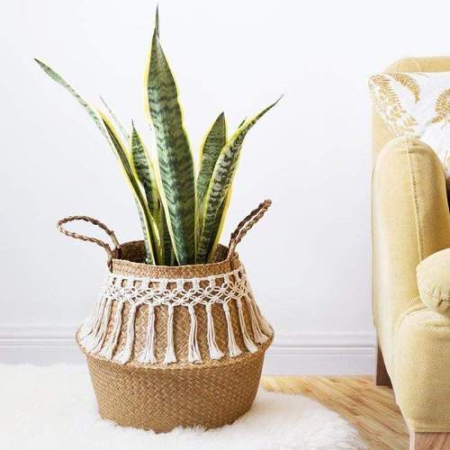 Seagrass Tassel Basket by Veasoon