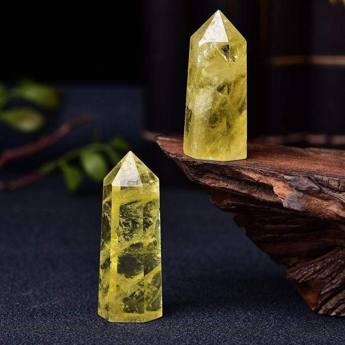 Citrine Crystal Wand 1pc by Veasoon