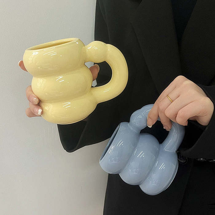 Pastel Bubble Ceramic Mug by Veasoon