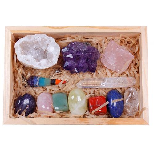 12 Healing Crystals in a Box by Veasoon