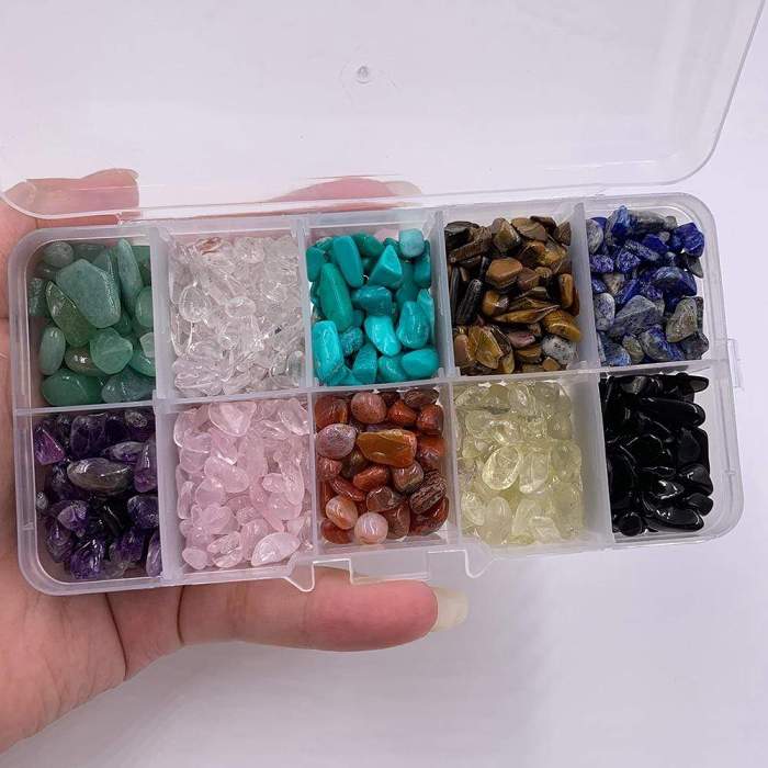 Natural Quartz Stone Healing Crystals Set by Veasoon