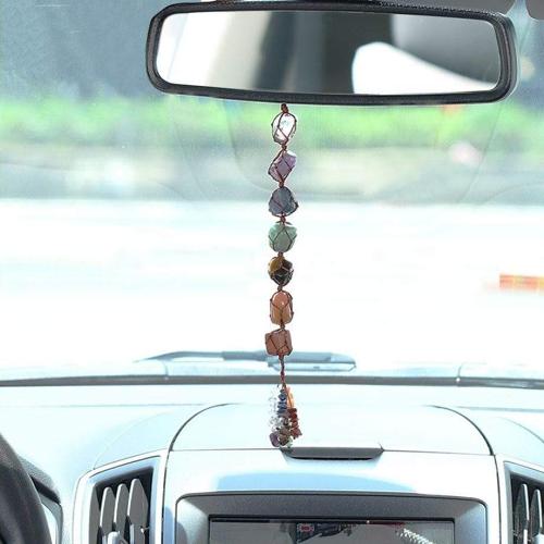 Hanging 7 Chakra Gemstones- Large Size by Veasoon
