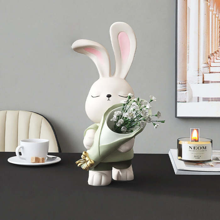 Cute Bunny Vase Ornaments