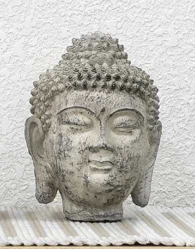 Buddha Head Statue Figurine by Veasoon