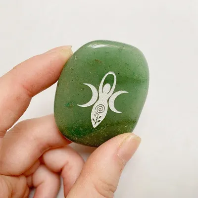Green Aventurine Goddess Stone by Veasoon