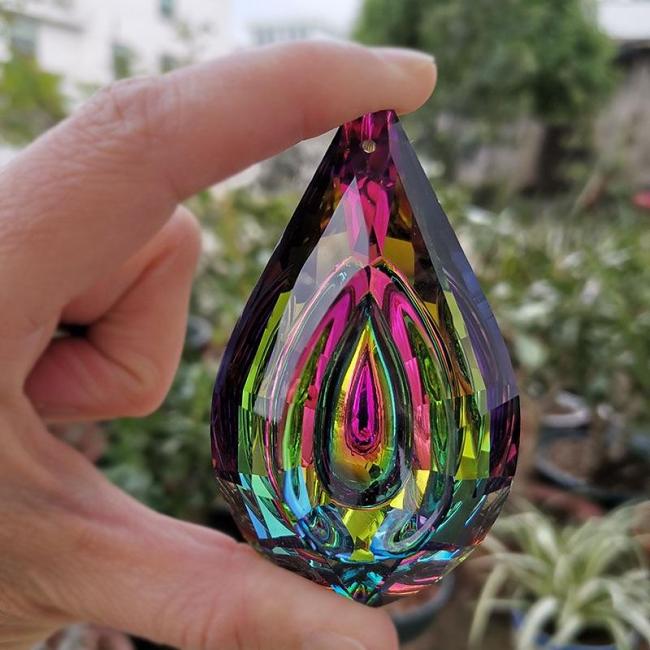 Teardrop Rainbow Suncatcher by Veasoon