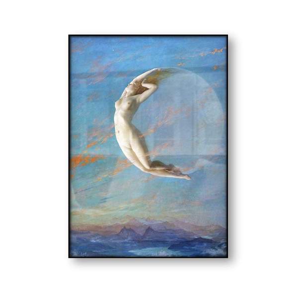 Moon Goddess Art Canvas by Veasoon