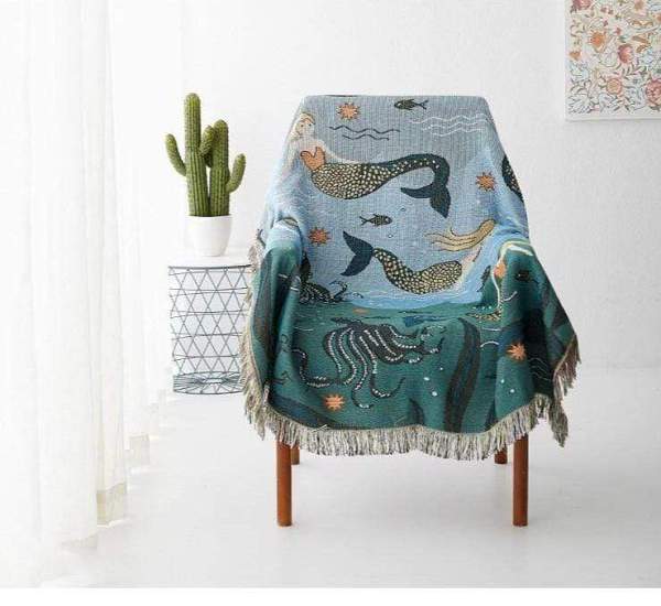 Mermaids of the Sea Throw by Veasoon