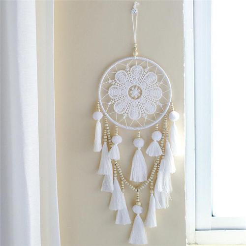 Woven Tassel/Beaded Dream Catcher by Veasoon