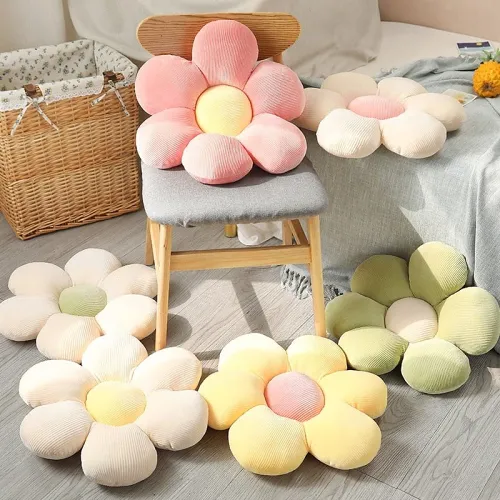 Pastel Flower Pillow by Veasoon