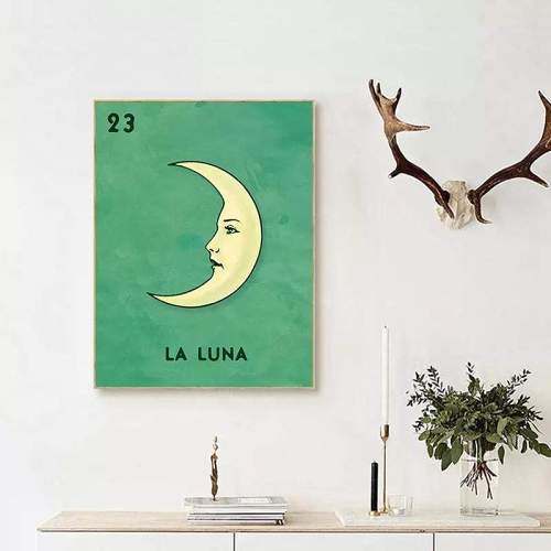 La Luna Canvas Wall Art by Veasoon