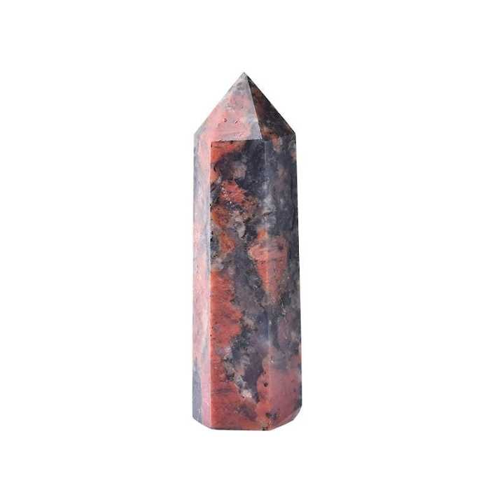 Red Labradorite Crystal Point by Veasoon