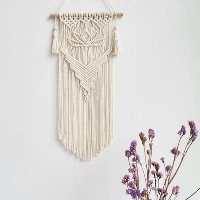 Lotus Blossom Macramé Wall Hanging by Veasoon