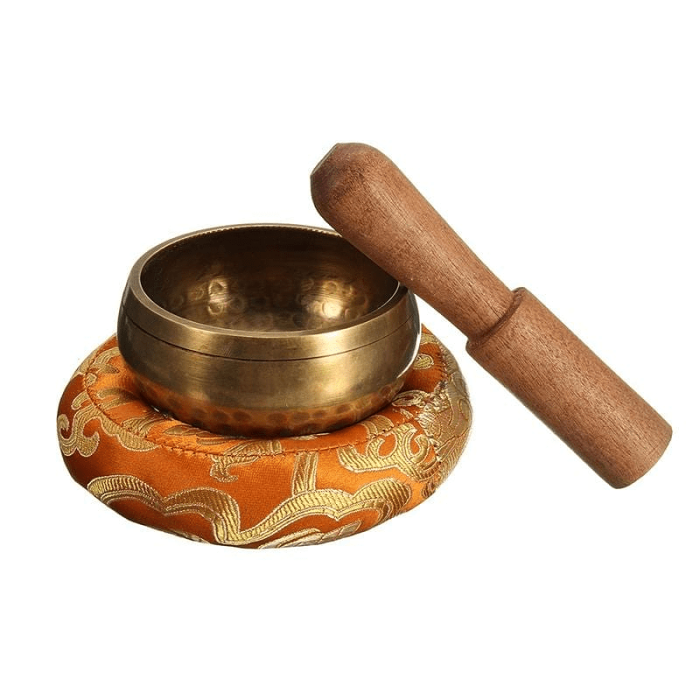 Tibetan Singing Bowl with Mat by Veasoon