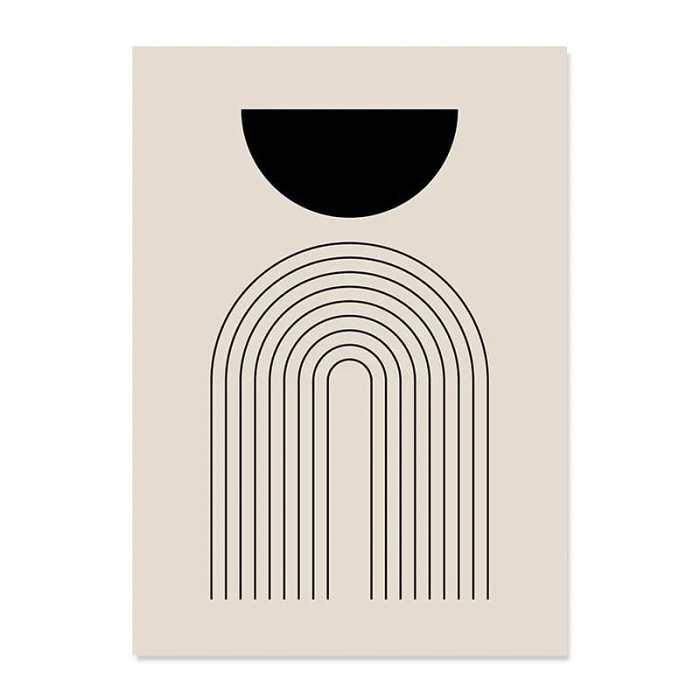 Abstract Line Drawing Boho Poster by Veasoon