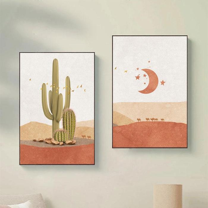 Desert Scene Wall Decor by Veasoon