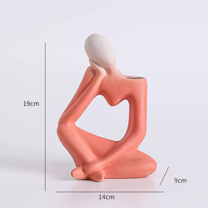 Thinker Ceramic Vase