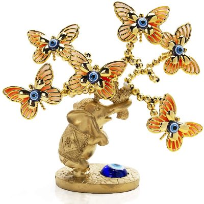 Evil Eye Butterflies and Elephant Tree by Veasoon
