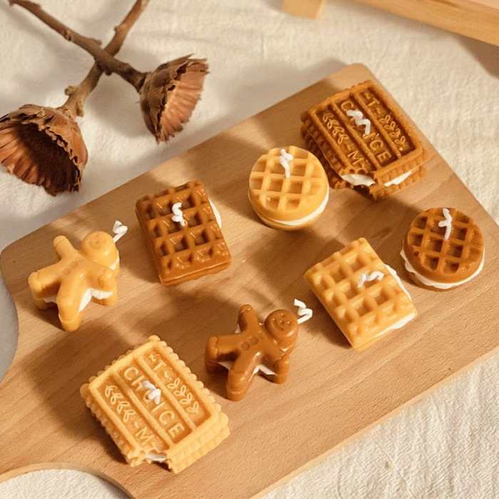 Waffle Cookies Scented Candles by Veasoon