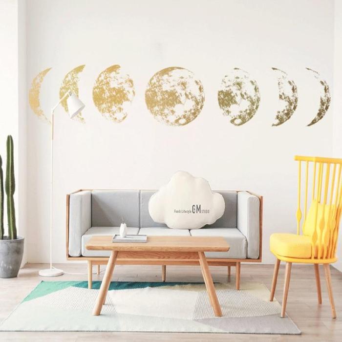 Moon Phases Wall Sticker by Veasoon