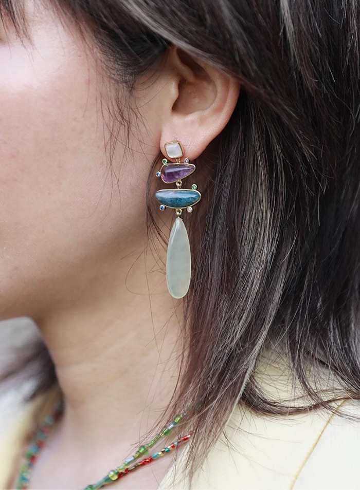 Galaxy Tear Drop Earrings