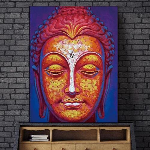 Buddha Face Wall Art by Veasoon