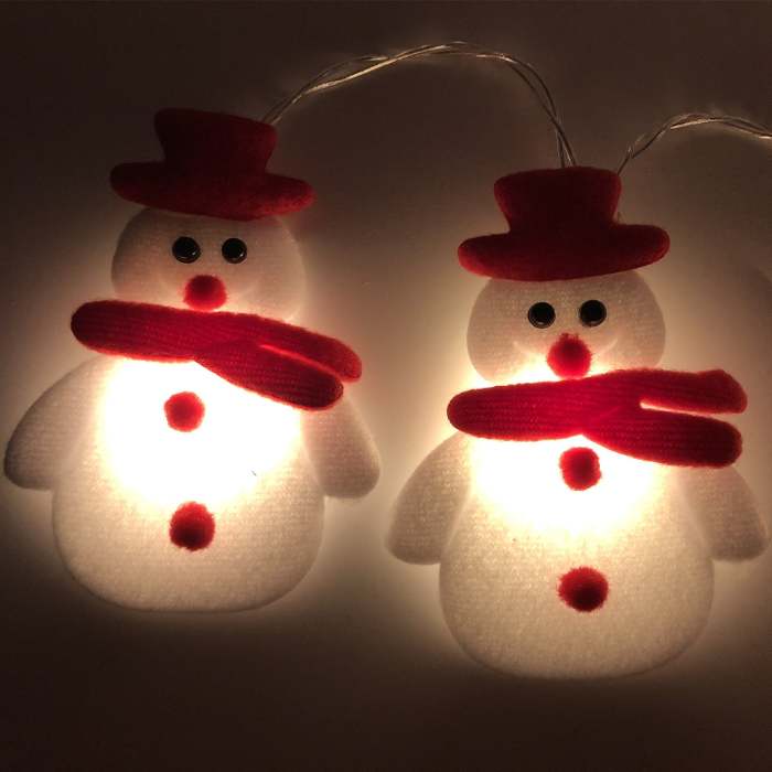 Snowman LED String Lights Garland by Veasoon