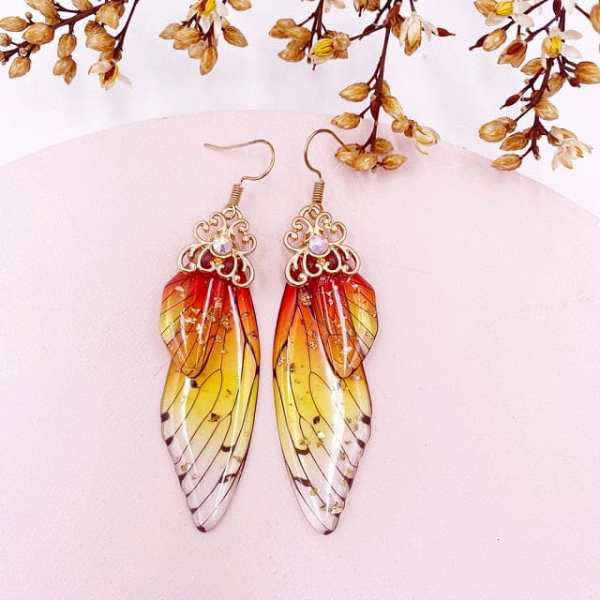 Fairy Wings Earrings Colorful Edition