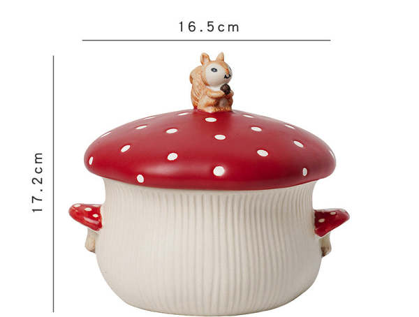 Red Spotted Mushroom Underglaze Tableware Collection by Veasoon