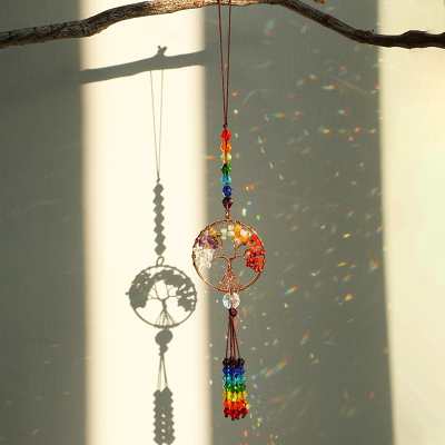 Tree of Life Crystal Suncatcher by Veasoon