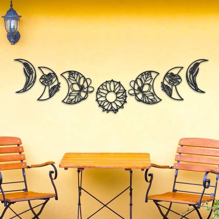Moon Phase Boho Wall Decor 7pcs by Veasoon