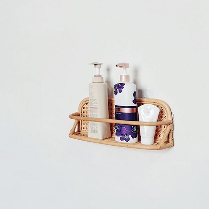 Koa Rattan Display Wall Shelf by Veasoon