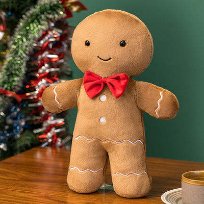 Festive Gingerbread Man Huggable Plushie by Veasoon
