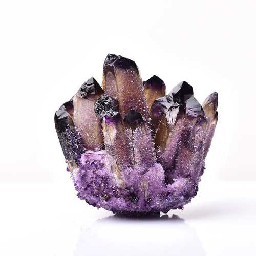 Purple Phantom Quartz Cluster Crystal by Veasoon