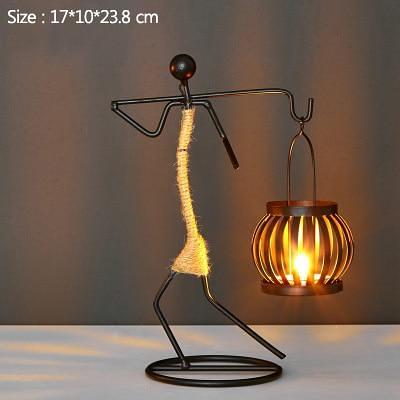Handmade Figurines Metal Candlesticks by Veasoon