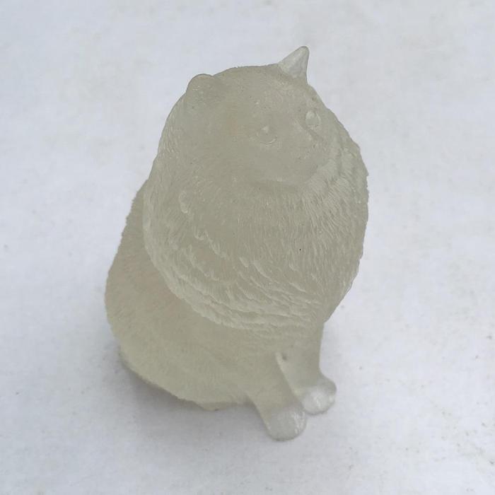 Natural Crystal Lady Cat Carving by Veasoon