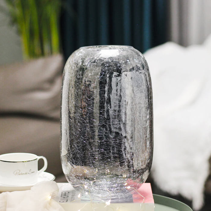 Ice Flower Glass Vase