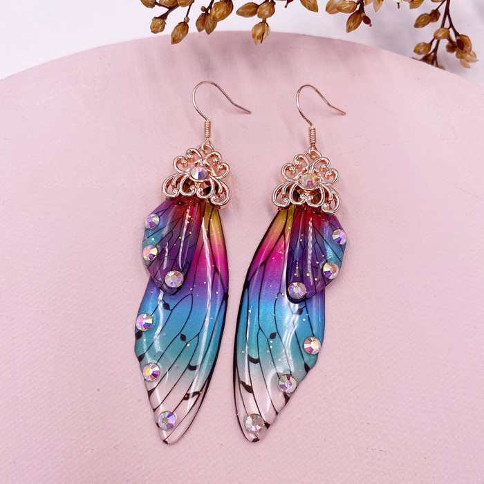 Fairy Wings Earrings Colorful Edition