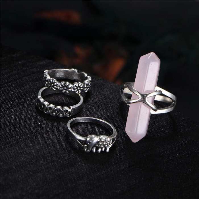 'The Crystal' Ring Set