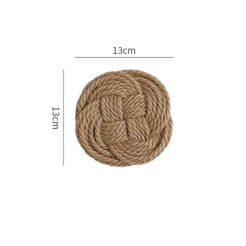 Hemp Intertwine Heat Insulation Table Mat by Veasoon