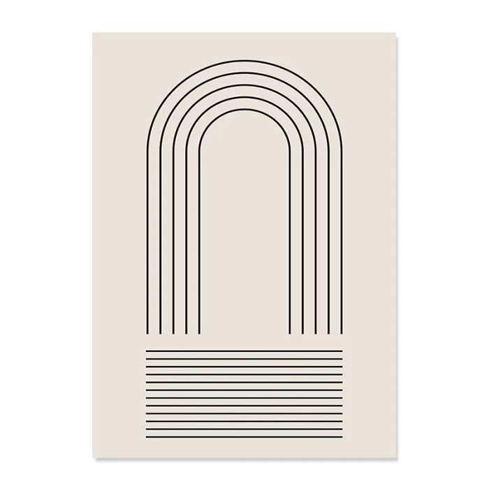 Abstract Line Drawing Boho Poster by Veasoon