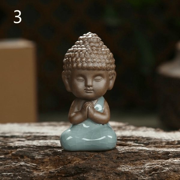 Mini Buddha Statue in Ceramic and Porcelain by Veasoon