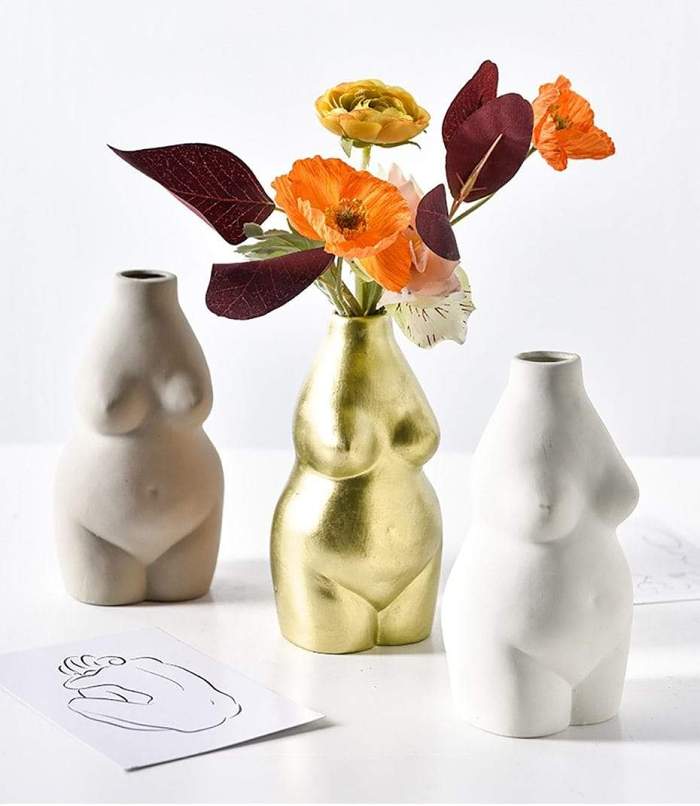 Female Nude Flower Vase by Veasoon