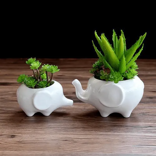 Elephant Plant Pot Set 2pcs by Veasoon