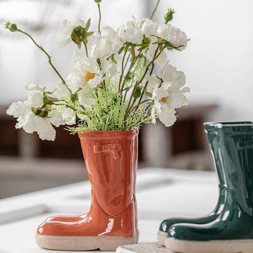 Boots Ceramic Flower Vase by Veasoon