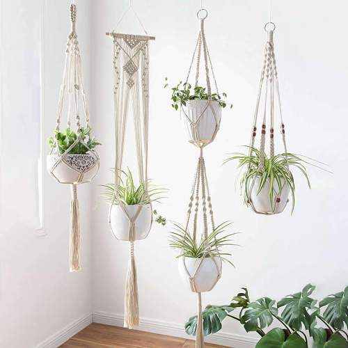 Macrame Plant Hangers Bundle by Veasoon