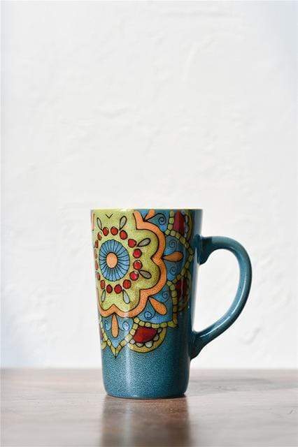 Hand-painted Mandala Mugs by Veasoon