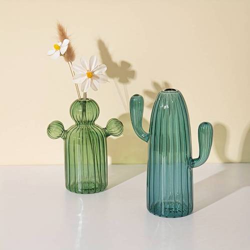 Cactus Glass Vase by Veasoon