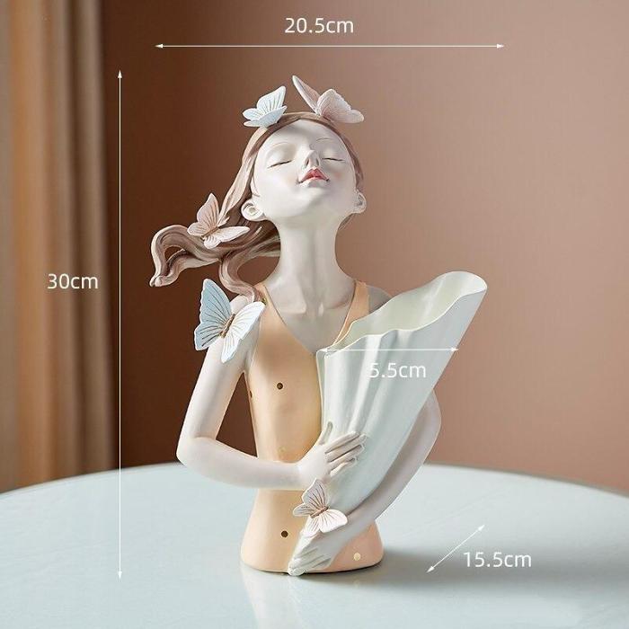 Butterfly Figurine Vase by Veasoon