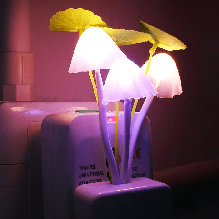 LED Mushroom Night Lamp by Veasoon